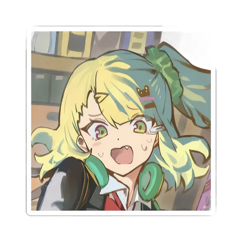 Sunna Green Headphones — Sticker sticker