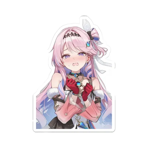 Denia Flustered Face — Sticker sticker