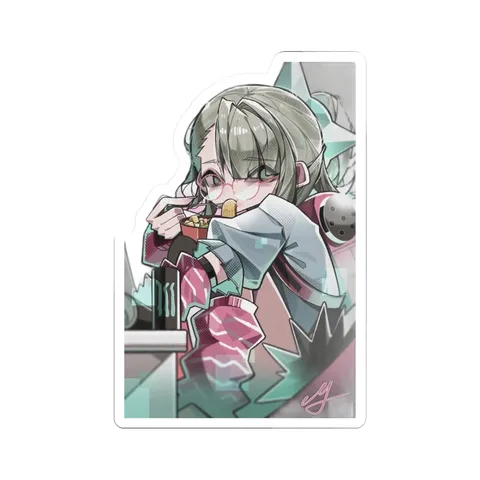 Sunna Eating Noodles — Sticker sticker