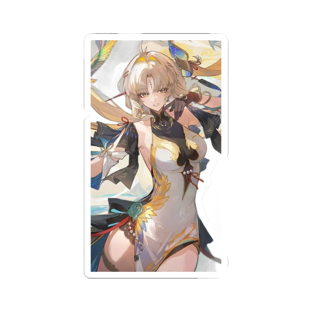 Suisui White Blue Dress