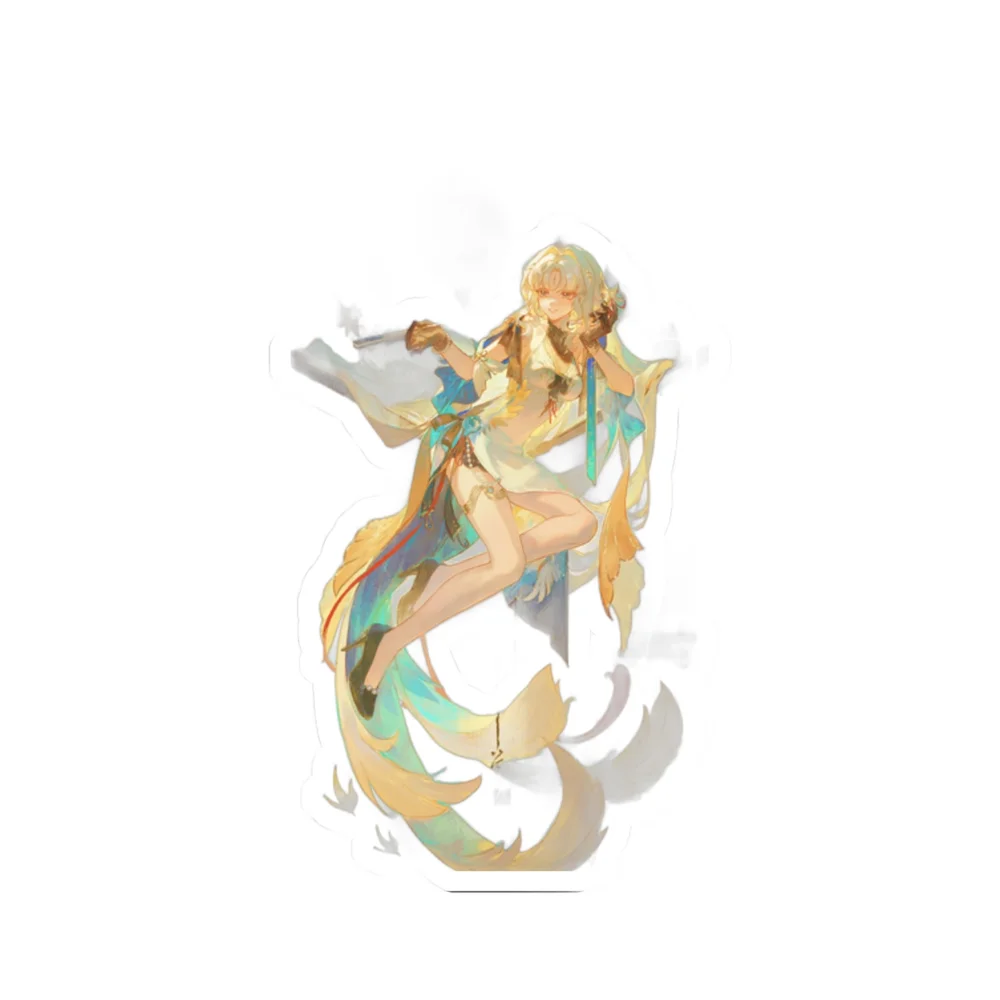 Suisui White Turquoise Dress
