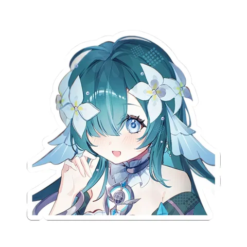Vodyanitsa White Flower Accessories — Sticker sticker