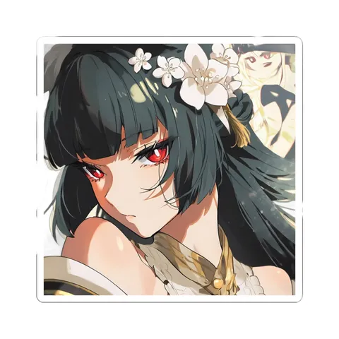 Hoshimi Miyabi White Flowers — Sticker sticker