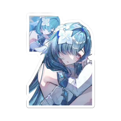 Vodyanitsa Flower Hairpiece — Sticker sticker