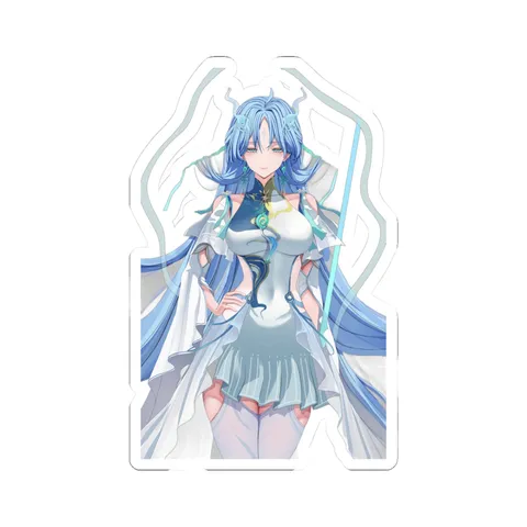 Qingxiao Teal Cheongsam Dress — Sticker sticker