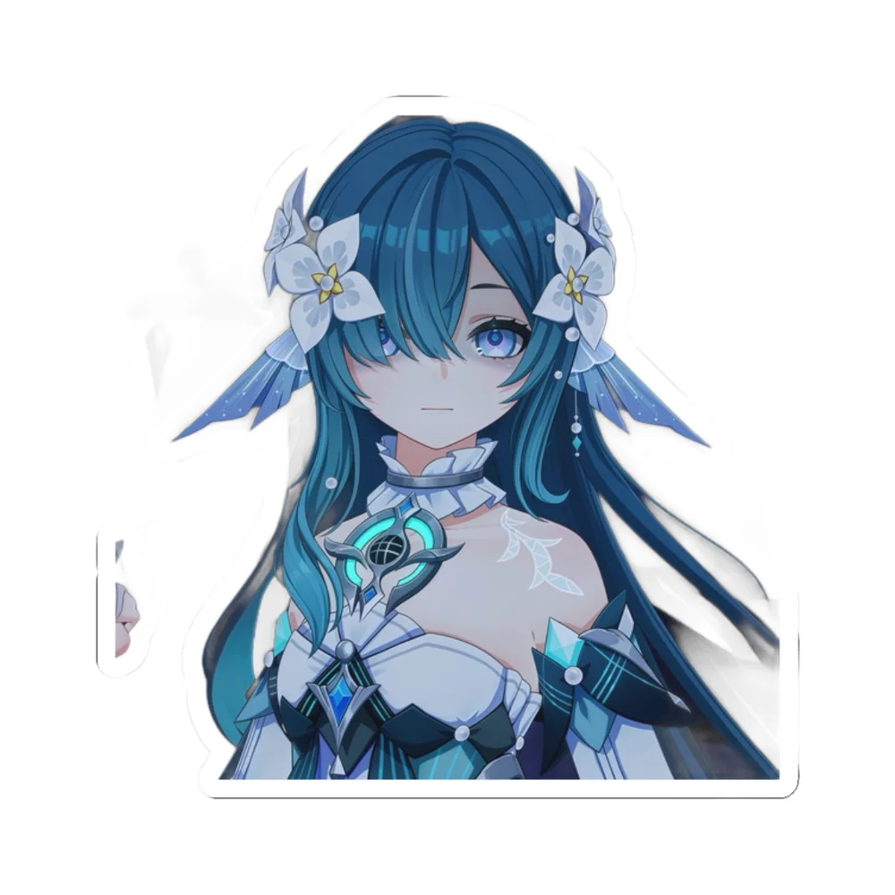 Vodyanitsa White Blue Dress