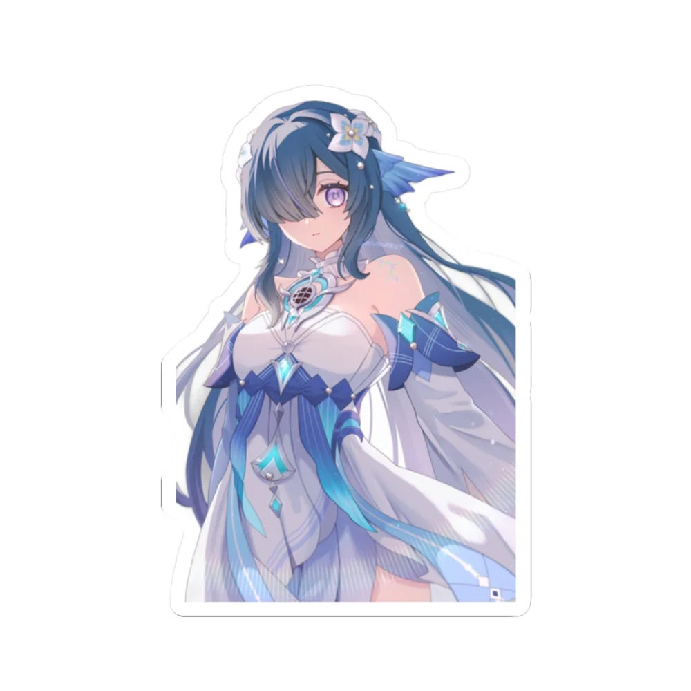 Vodyanitsa White Blue Dress