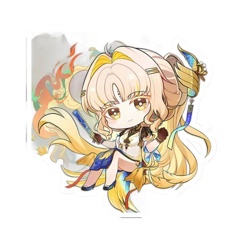 Suisui Folding Fan — Sticker sticker