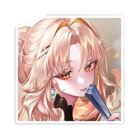 Suisui Folding Fan — Sticker sticker