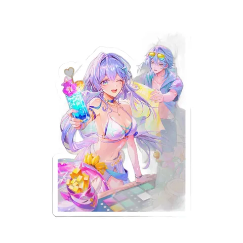 Robin Aventurine Summer Outfits — Sticker sticker